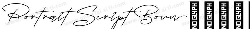 Portrait Script Boun字体转换